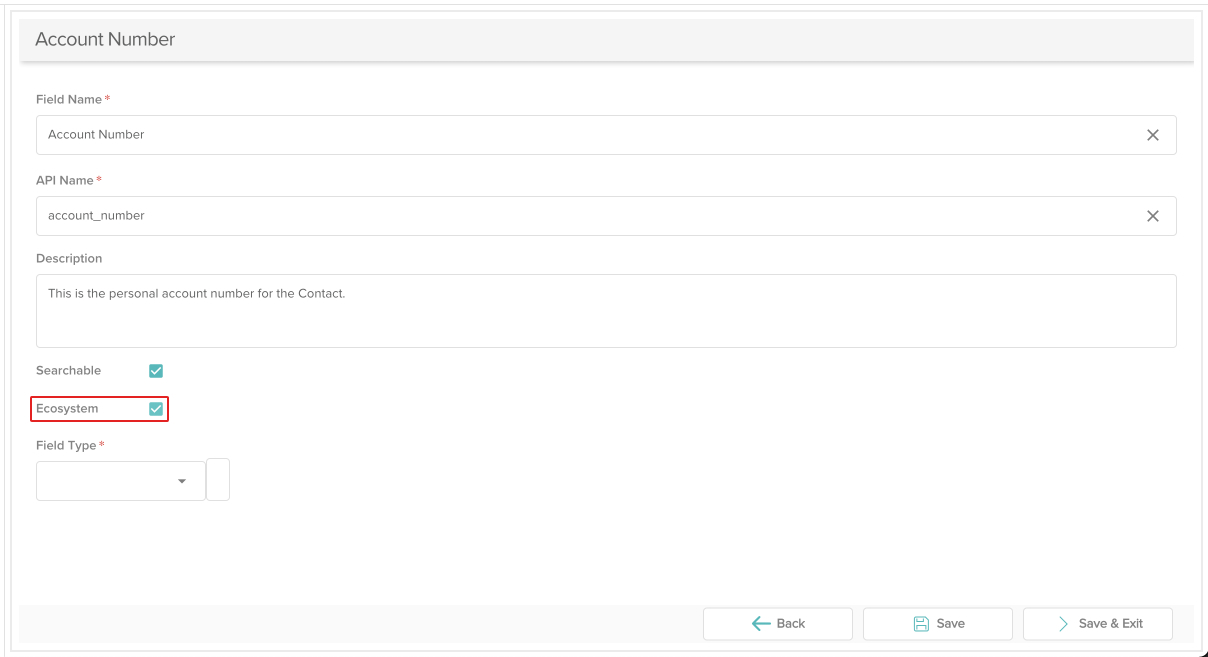 screenshot of the custom field editor with the ecosystem checkbox highlighted'