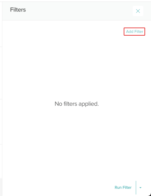 screenshot of the filters panel with add filter highlighted